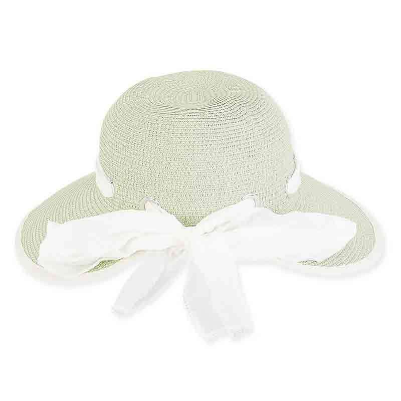 Callie Sun Savor with Chiffon Scarf – Sun ‘N’ Sand Hat Green Medium (57 cm)