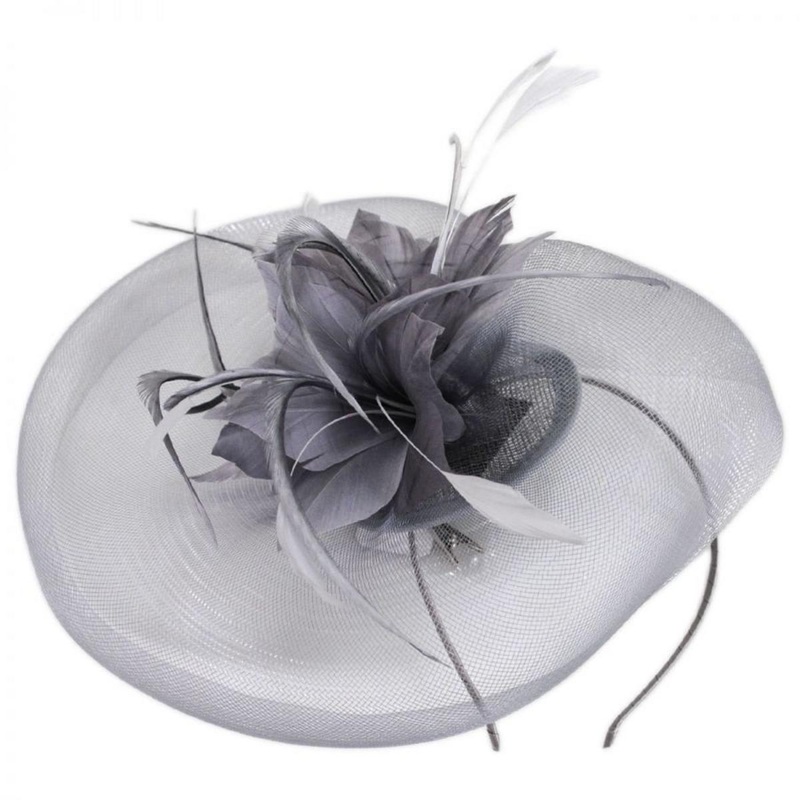 Campana Fascinator Hat GREY ONE SIZE FITS MOST