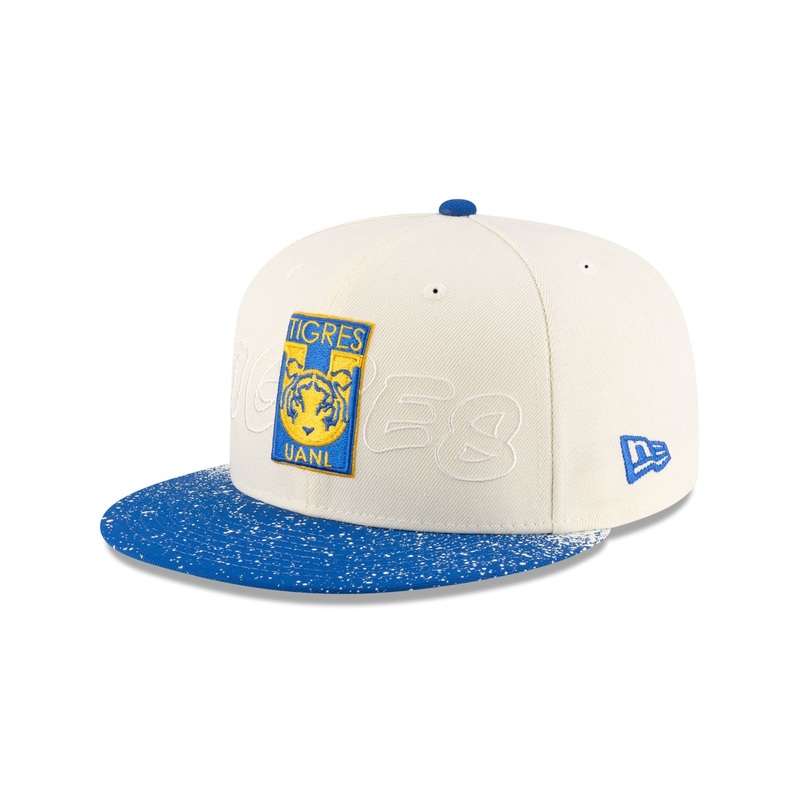 Club Tigres UANL Splattered Visor 59FIFTY Fitted Hat 7
