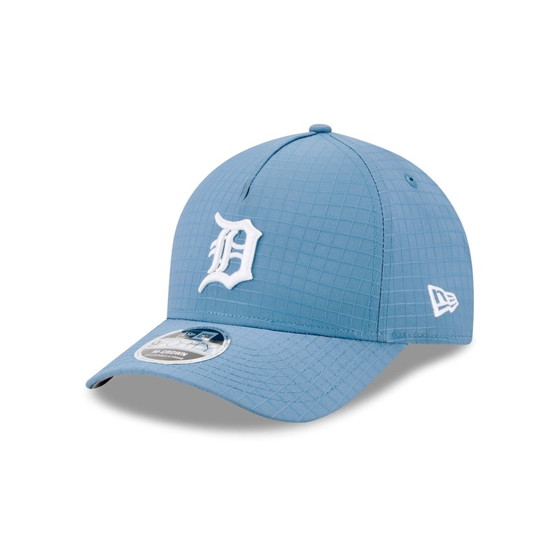 Detroit Tigers Blue Ripstop 9FORTY M-Crown A-Frame Snapback Hat One Size