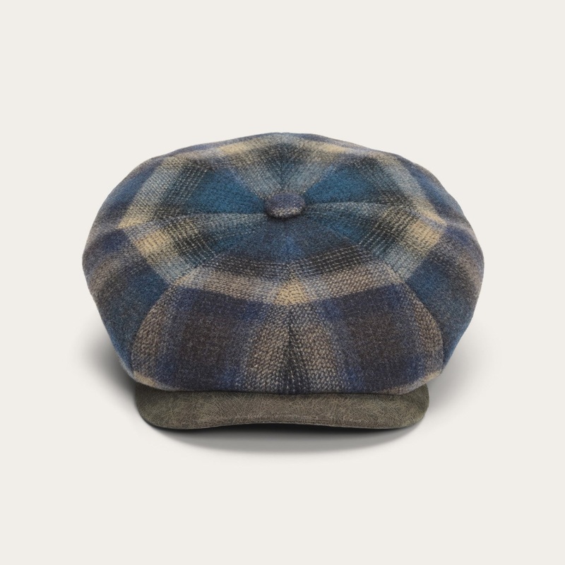 Hatteras Virgin Wool Cap Blue/Beige Check S