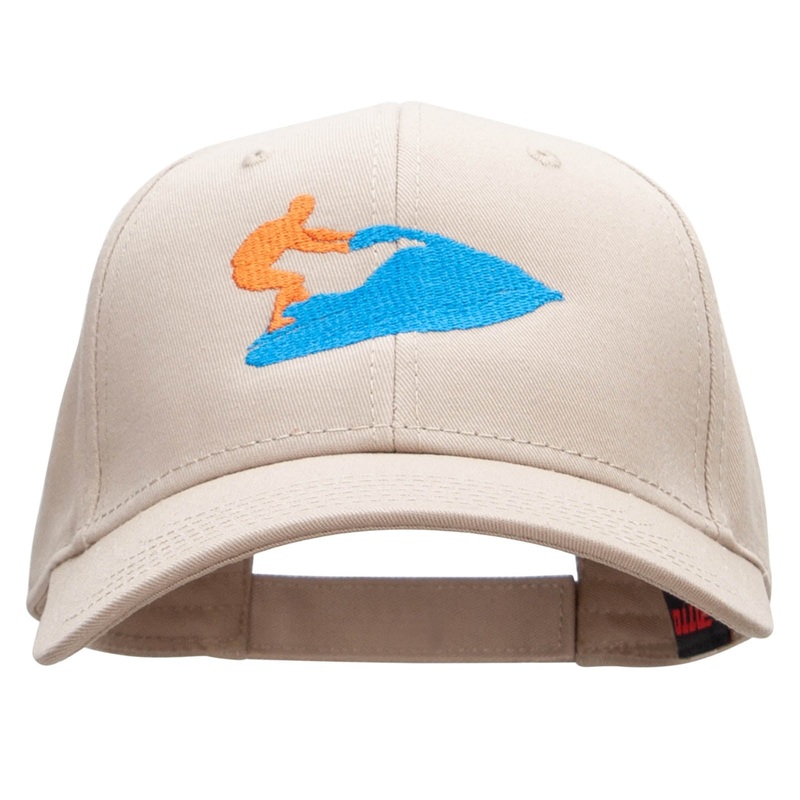 Jet Ski Embroidered Low Profile Cap Khaki One Size