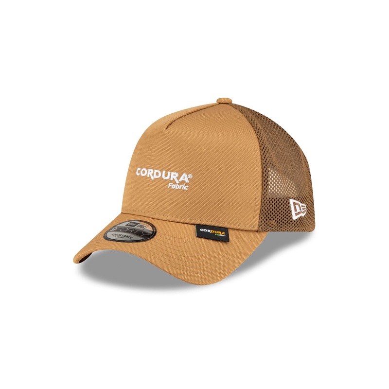 New Era Cap Cordura Re Cor Camel 9FORTY A-Frame Trucker Hat One Size