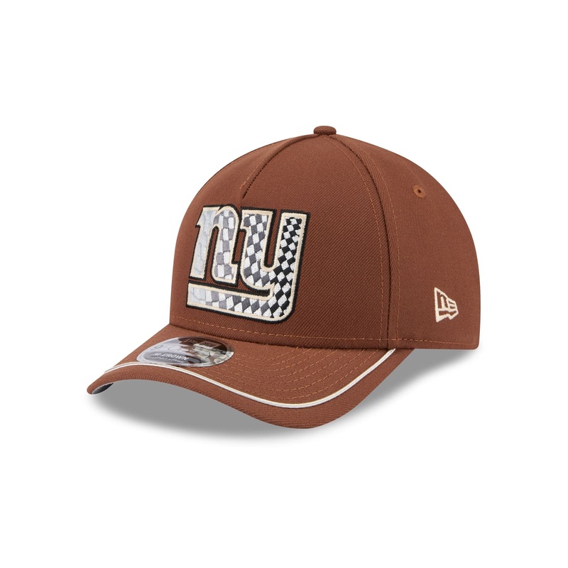 New York Giants Motorsport 9FORTY M-Crown A-Frame Snapback Hat One Size