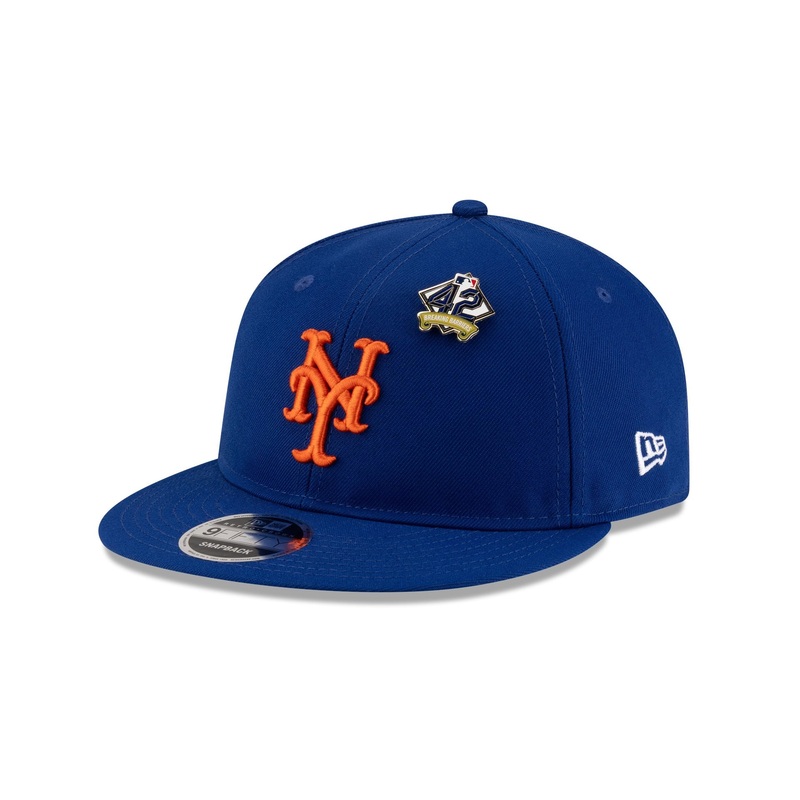 New York Mets Jackie Robinson Day 2025 Retro Crown 9FIFTY Snapback Hat One Size