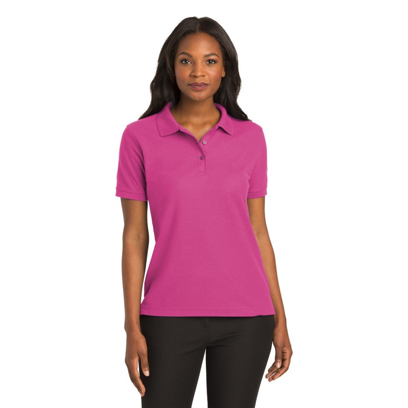 Port Authority L500 Ladies Silk Touch Polo – Tropical Pink Tropical Pink XS