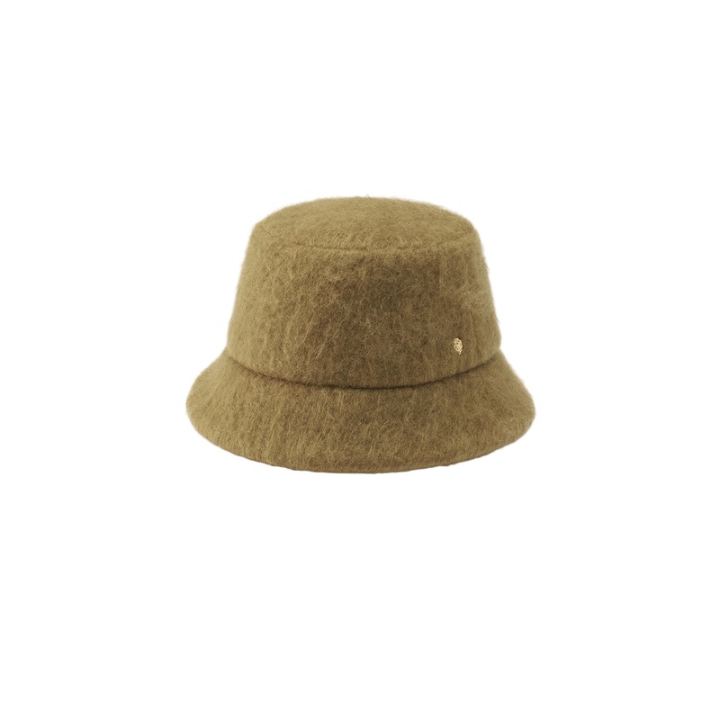 Rita Mohair Blend Bucket Dark Camel One Size