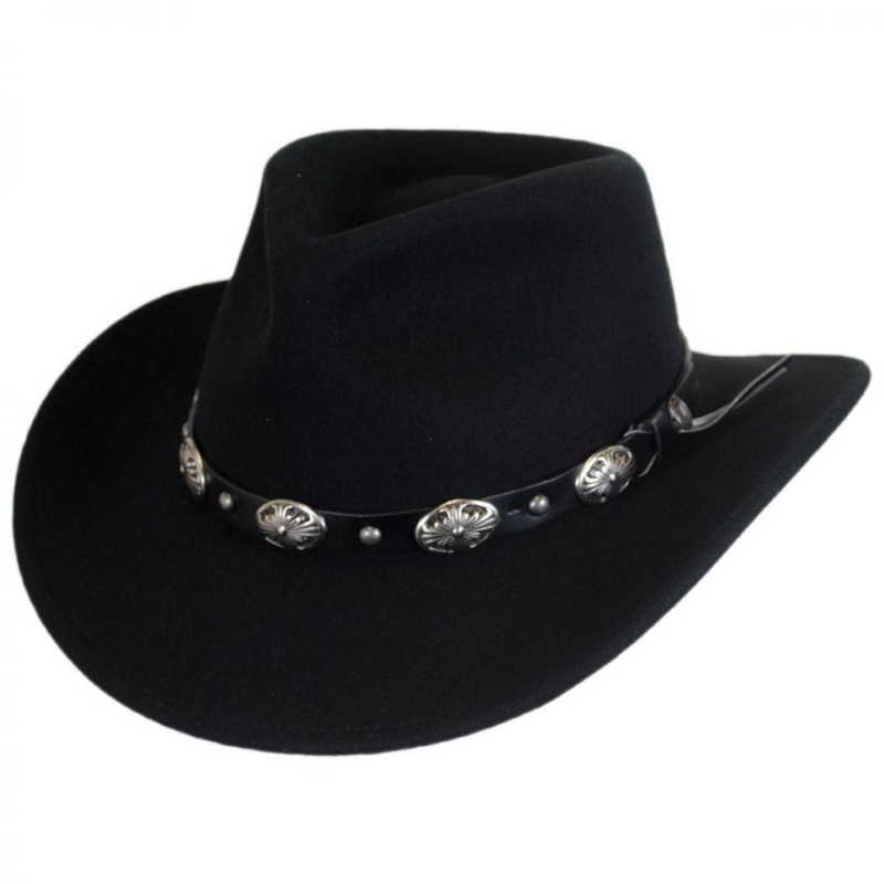 Tombstone Wool Felt Cowboy Hat BLACK S