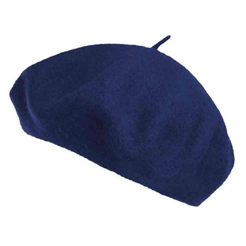 Unisex Classic French Wool Beret – Angela & William Navy