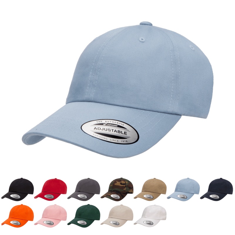 Yupoong 6245CM Premium Dad Hat, Low Profile Cotton Twill Cap – YP Classics Black