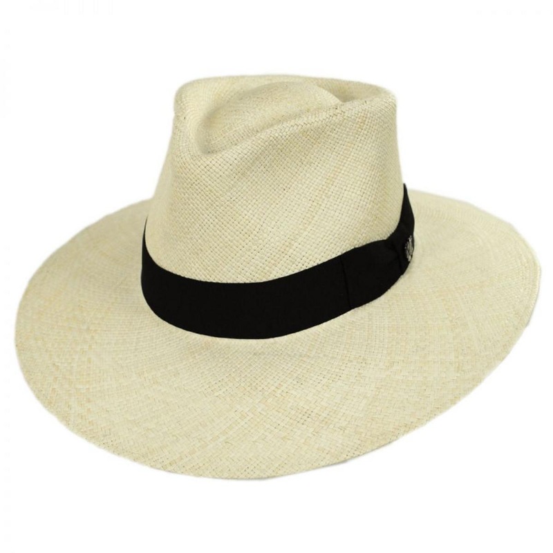 Australian Panama Straw Fedora Hat NATURAL S