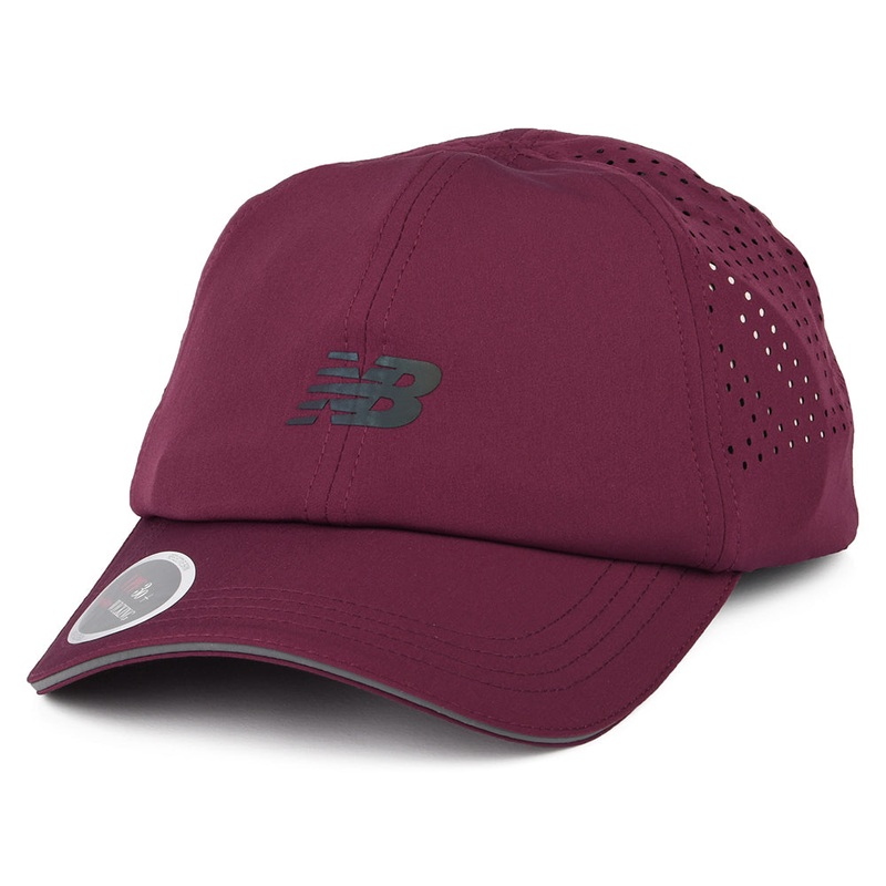 New Balance Hats Laser Performance Running Baseball Cap – Burgundy Adjustable