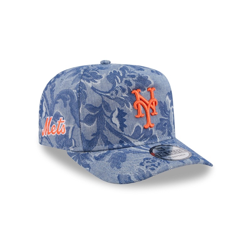 New York Mets Denim Jacquard Golfer Hat One Size