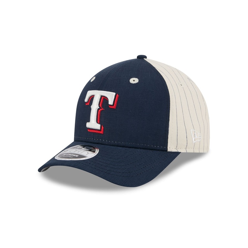 Texas Rangers Linen 9FORTY M-Crown Snapback Hat One Size