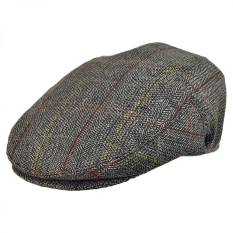 Tweed Wool Blend Ivy Cap BROWN/GREY S
