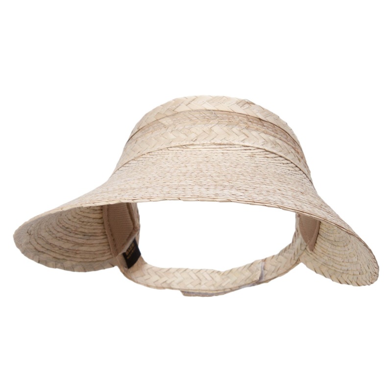 Womens Light Palm Braid Visor Lt Palm One Size