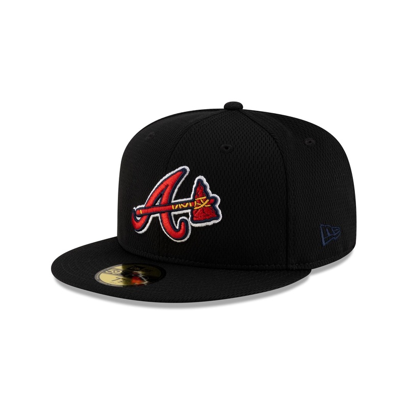 Atlanta Braves 2025 Clubhouse Alt Black 59FIFTY Fitted Hat 7