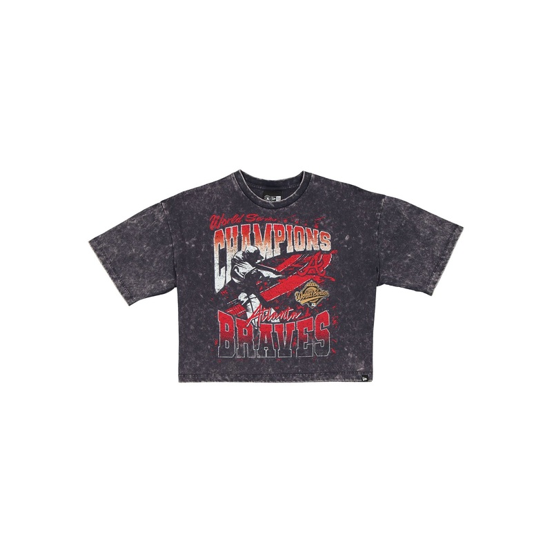 Atlanta Braves Sport Classics Women’s Cropped T-Shirt XS