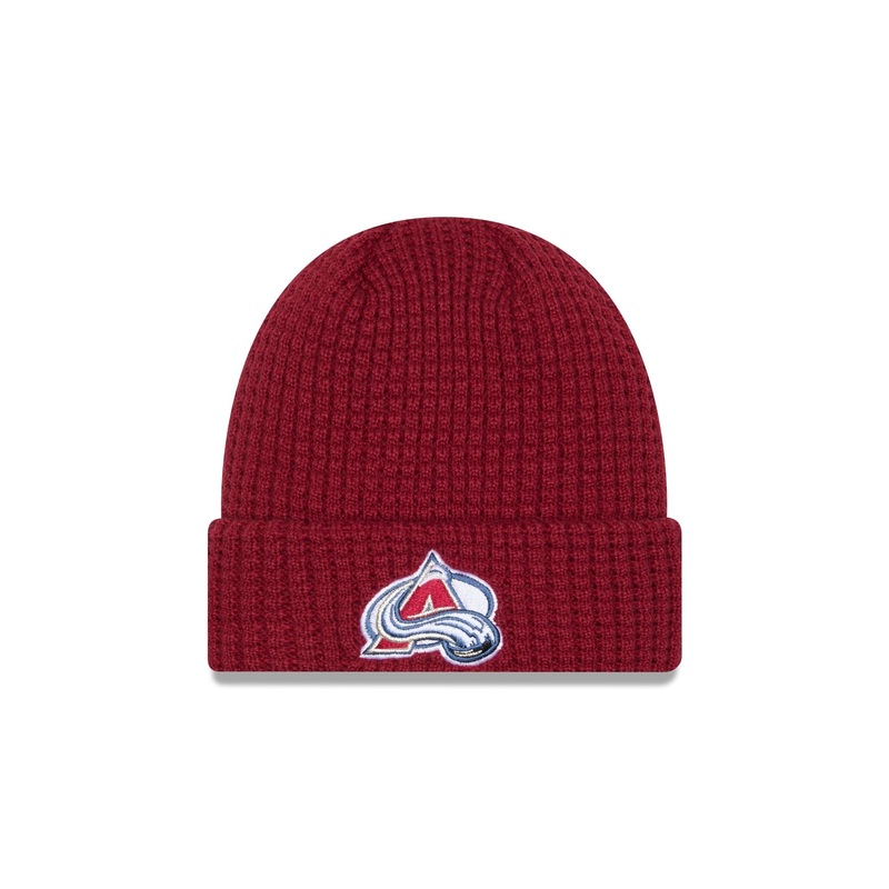 Colorado Avalanche Waffle Knit Beanie One Size