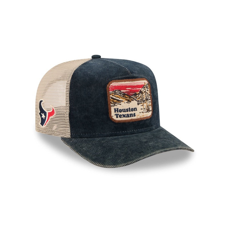 Houston Texans Vintage Landscape 9FIFTY A-Frame Trucker Hat One Size