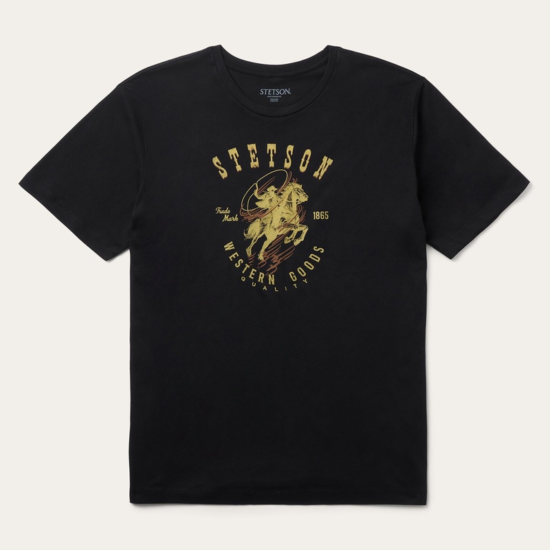 Roping Rider Graphic Tee Black S