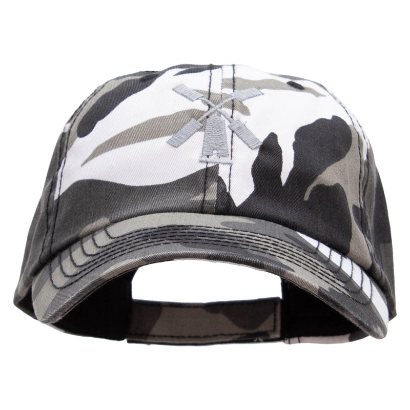 The Windmill Embroidered Enzyme Washed Camo Cap City One Size