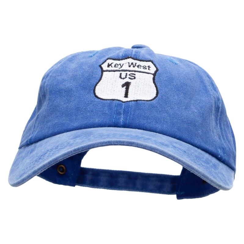 US 1 Key West Embroidered Unstructured Cotton Cap Royal One Size