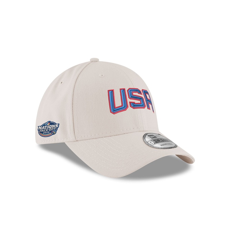 USA 2025 4 Nations Face-Off Stone 9FORTY Adjustable Hat One Size