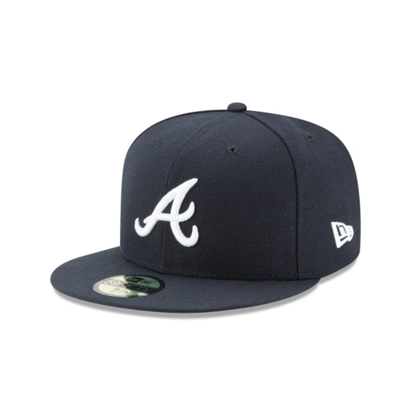 Atlanta Braves Authentic Collection Road 59FIFTY Fitted Hat 6 7/8