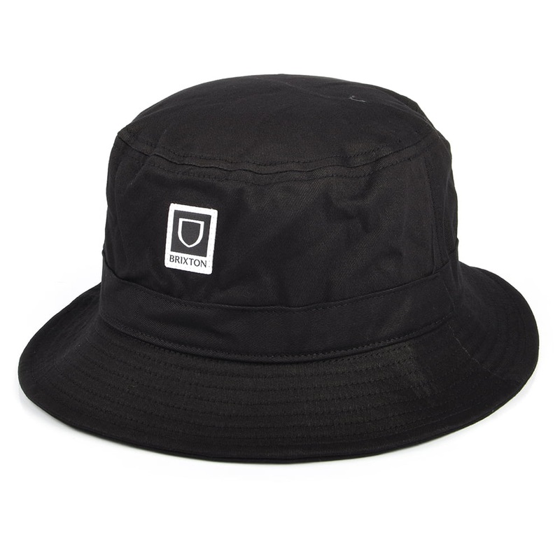 Brixton Hats Beta Packable Cotton Bucket Hat – Black Small/Medium