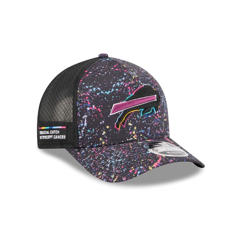 Buffalo Bills 2025 Crucial Catch 9FORTY M-Crown A-Frame Trucker Hat One Size