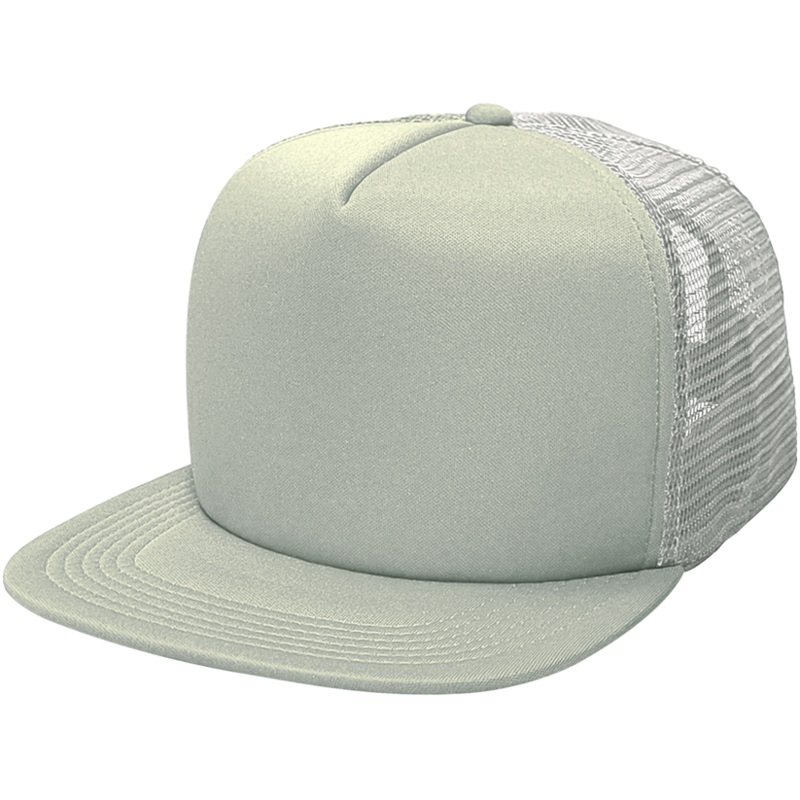 Cali Headwear 9265 5 Panel Foam Mesh Snapback Hat Black