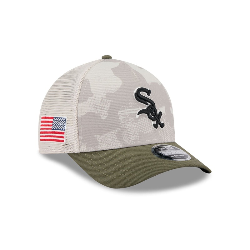 Chicago White Sox Armed Forces Day 2025 9FORTY M-Crown A-Frame Trucker Hat One Size