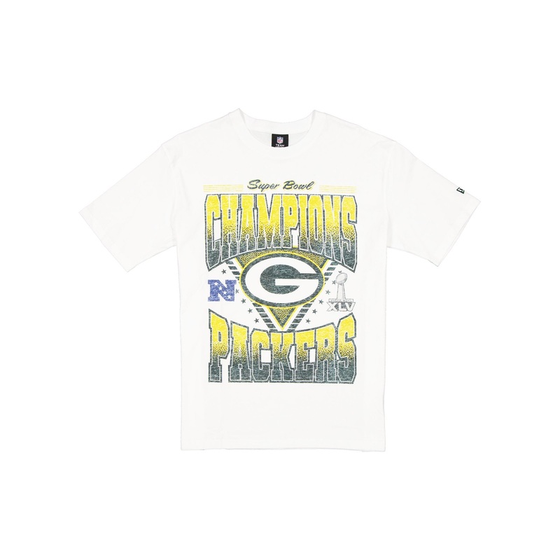 Green Bay Packers Sport Classics Washed Optic White T-Shirt S