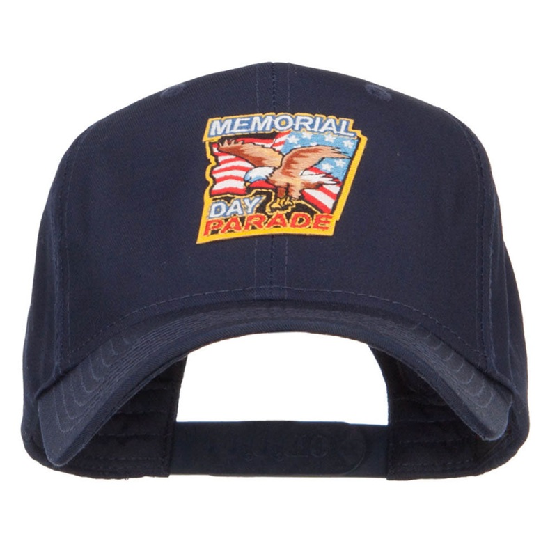 Memorial Day Eagle USA Patched Cap Navy One Size