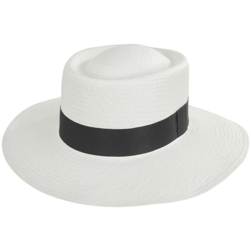 Panama Straw Grade 10 Gambler Hat BLEACH S