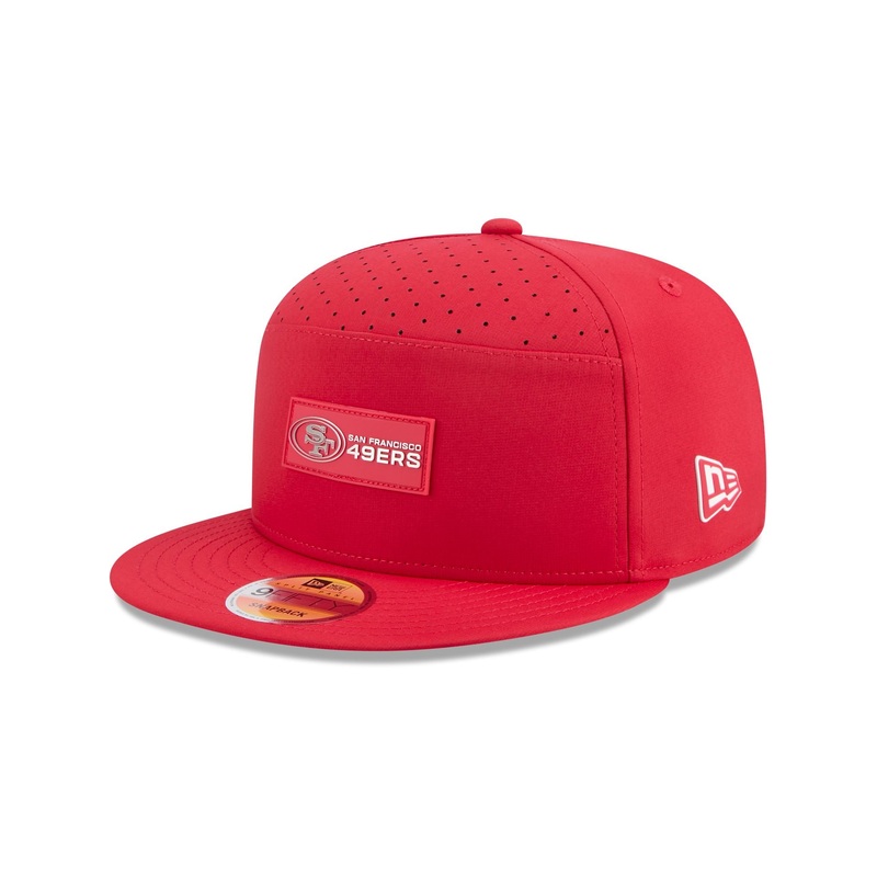 San Francisco 49ers 2025 Sideline Hot Weather Split Panel 9FIFTY Snapback Hat One Size