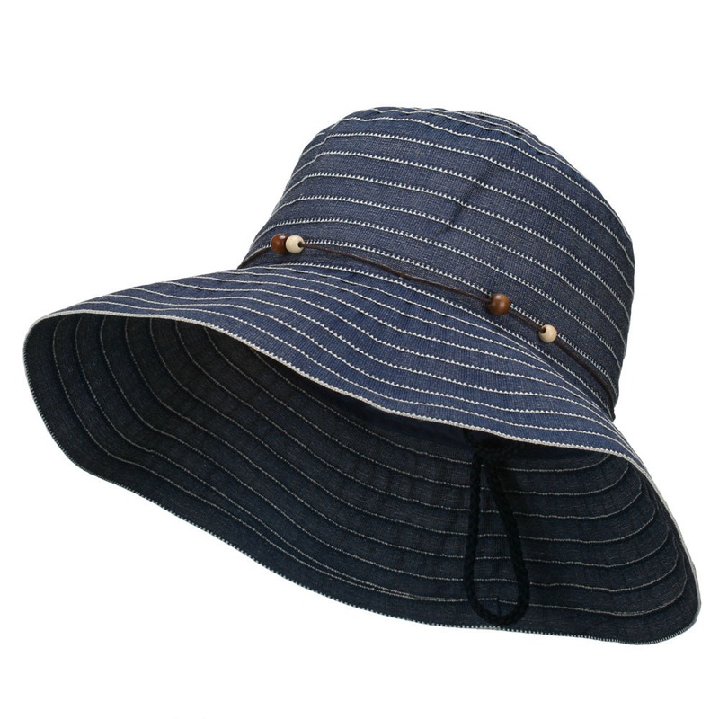 Adjustable Crushable Bucket Hat Denim One Size