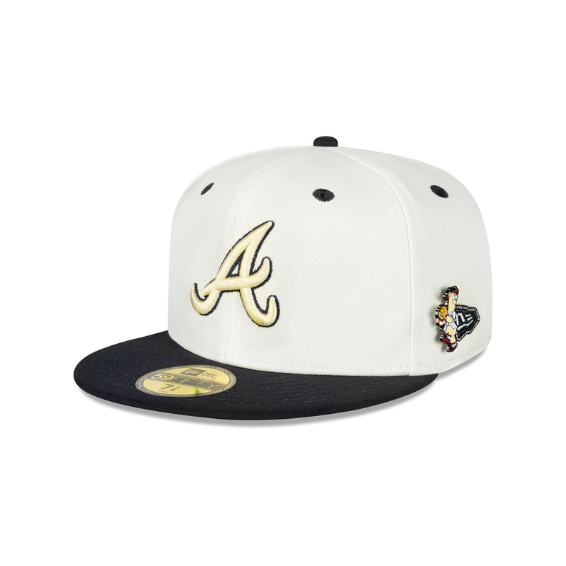Atlanta Braves Mascot Pin 59FIFTY Fitted Hat 7