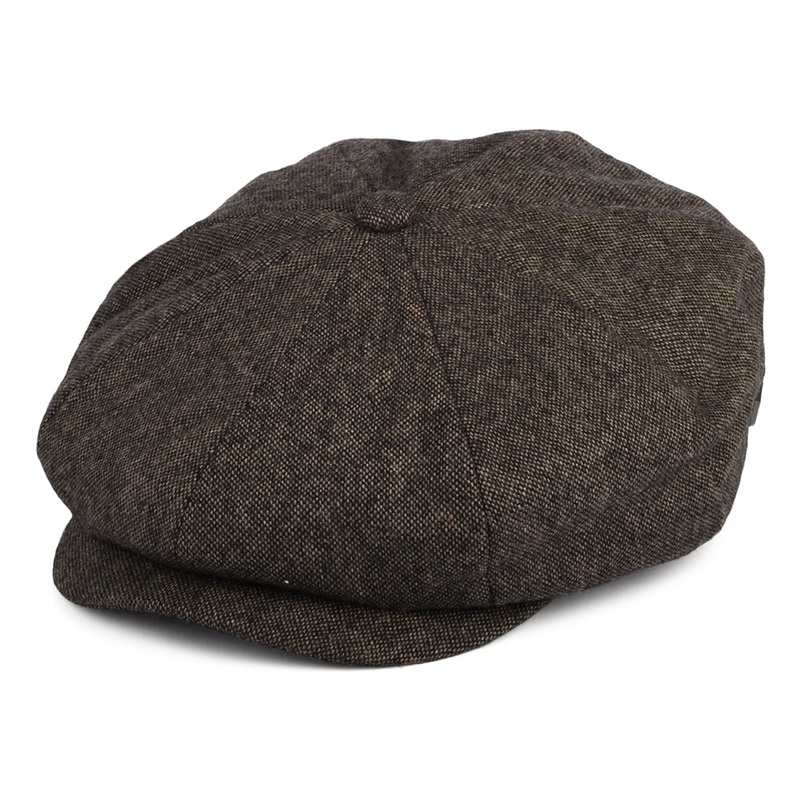 Brixton Hats Brood Wool Blend Baggy Newsboy Cap – Dark Toffee Small-56cm