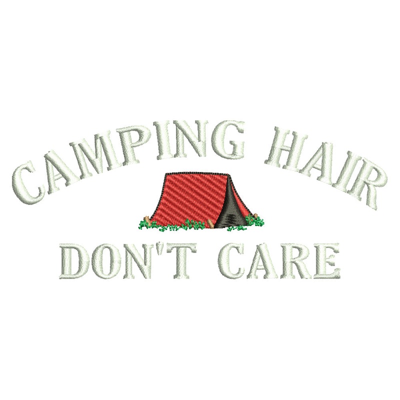 Camping Hair Don’t Care with Tent Default Title One Size