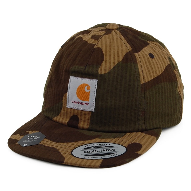 Carhartt WIP Hats Southfield Cotton Seersucker Strapback Cap – Camouflage Adjustable