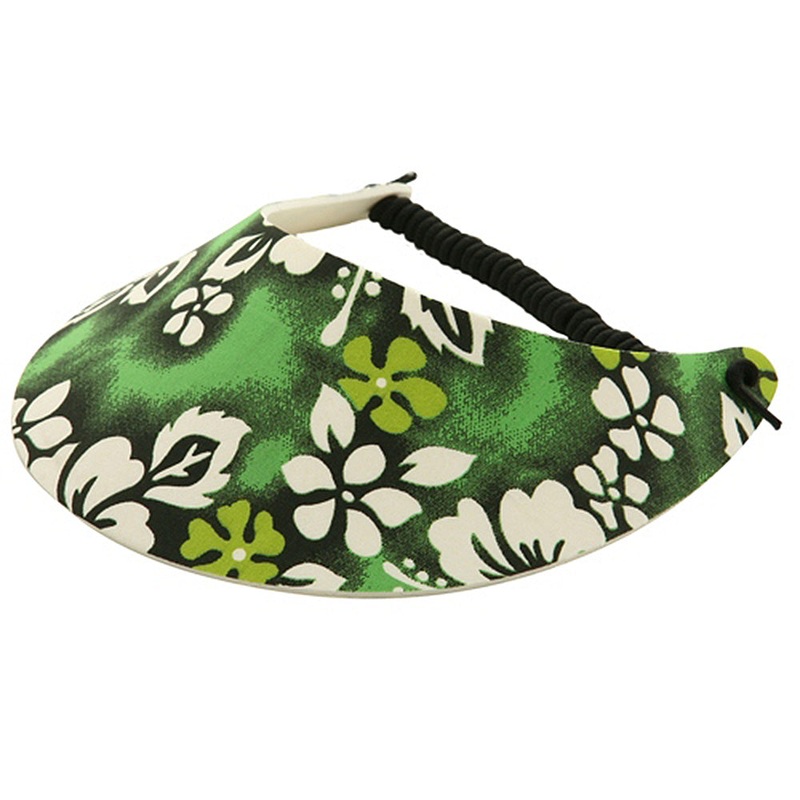 Fabric Foam Visor White One Size