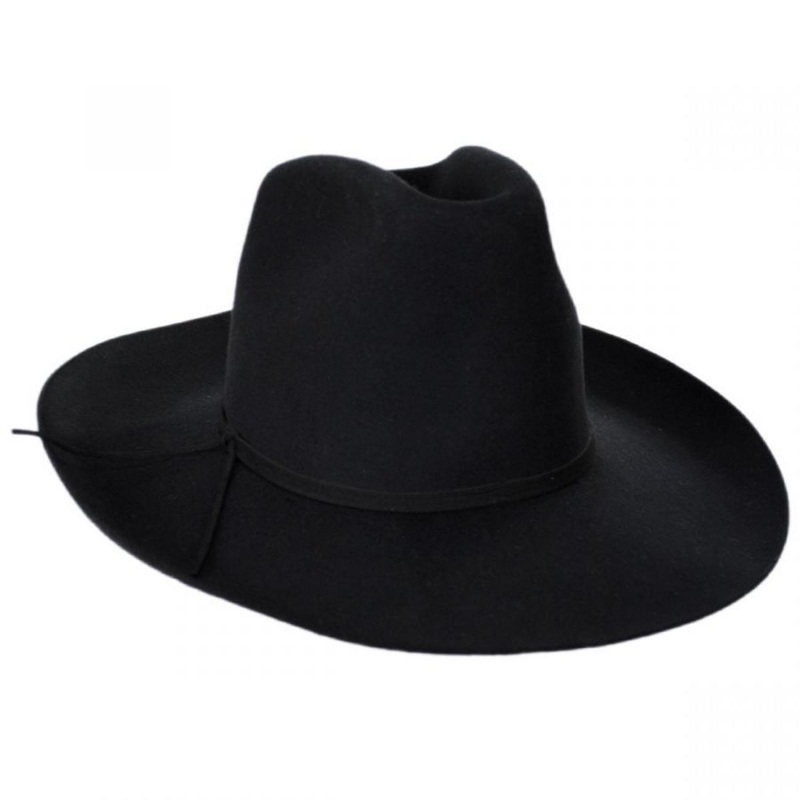 Goldfinger Wool Felt Western Hat BLACK S