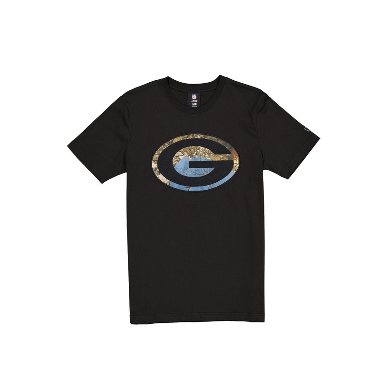 Green Bay Packers Black Realtree T-Shirt S