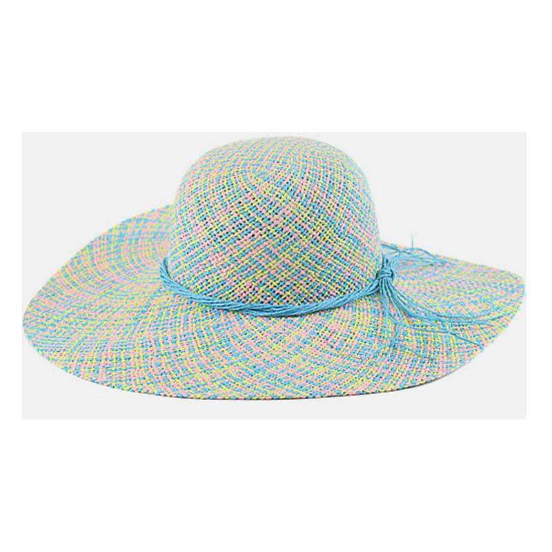 Multi Color summer Hat Blue Mix