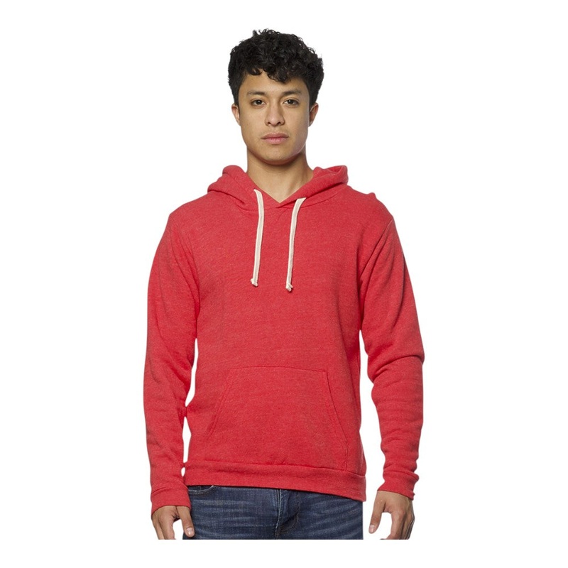 Royal Apparel Unisex Triblend Fleece Pullover Hoodie  Style 25055 Made in USA Tri Army XS