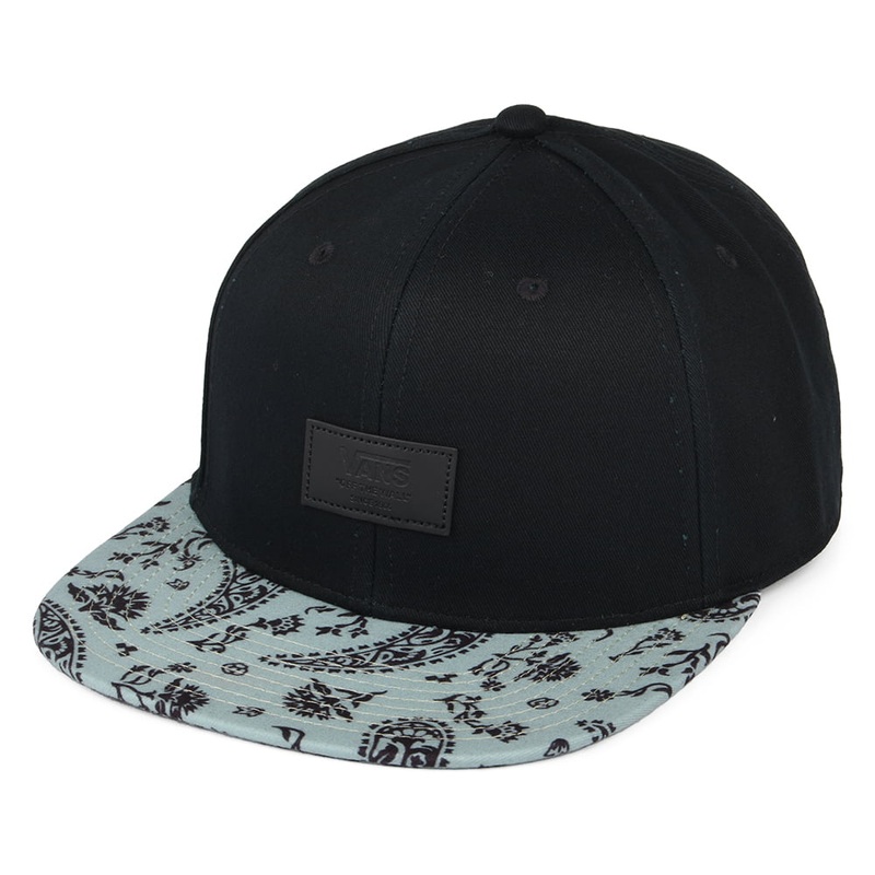 Vans Hats Allover It Paisley Snapback Cap – Black-Green Adjustable