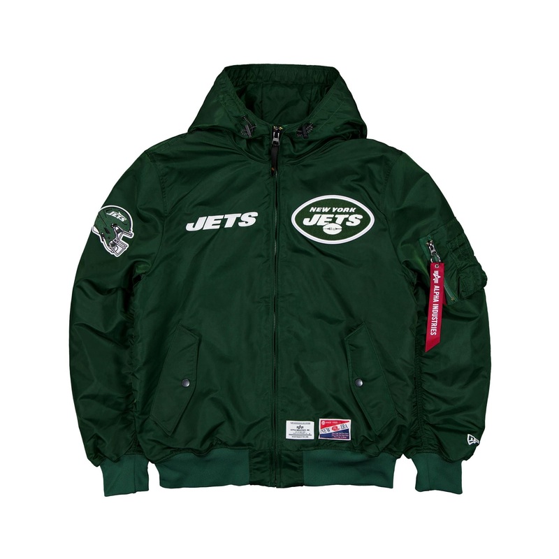 Alpha Industries x New York Jets L-2B Hooded Bomber Jacket S