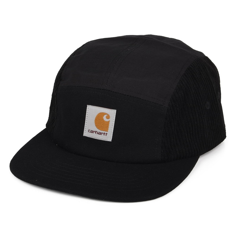 Carhartt WIP Hats Medley 5 Panel Cap – Black Adjustable